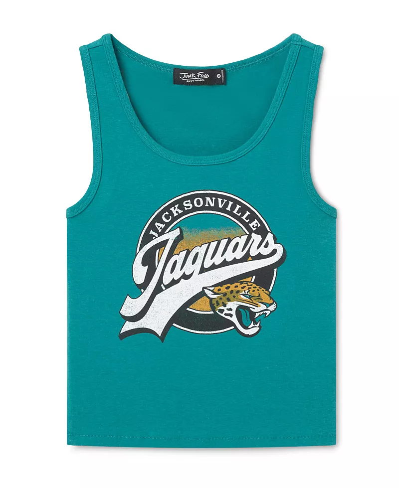 Junk Food Clothing Women's Jacksonville Jaguars Cropped Tank