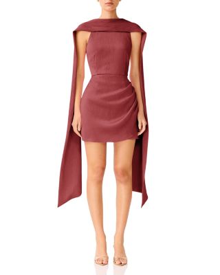 Calista Neck Scarf Mini Dress