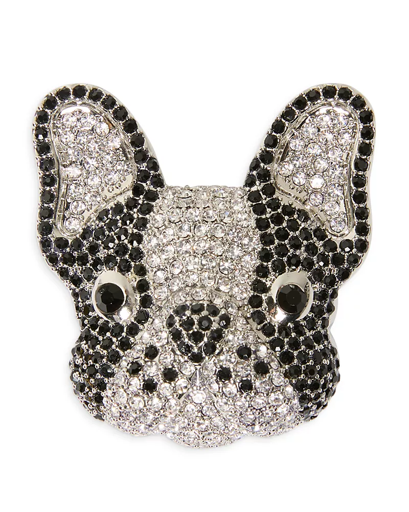 Weekend Max Mara Wkaperle Rhinestone Frenchie Brooch