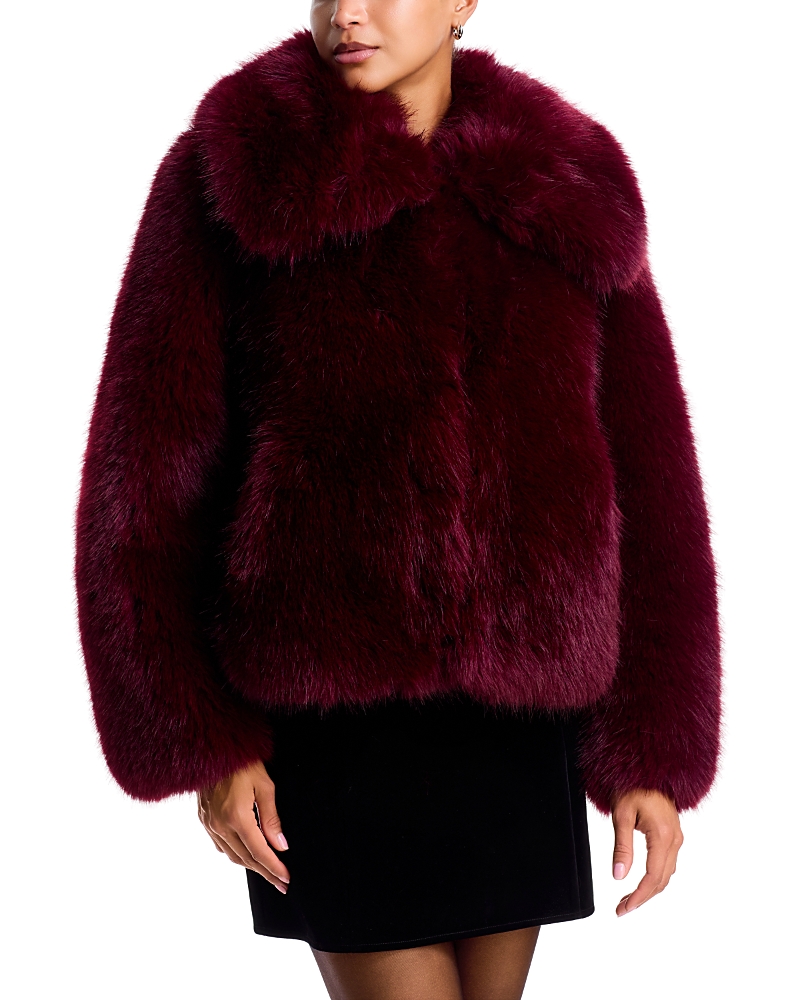 Aqua Faux Fur Collar Jacket - Exclusive