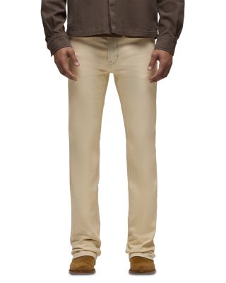 Walker Kick Flare Slim Fit 34" Jeans in Wax Beige
