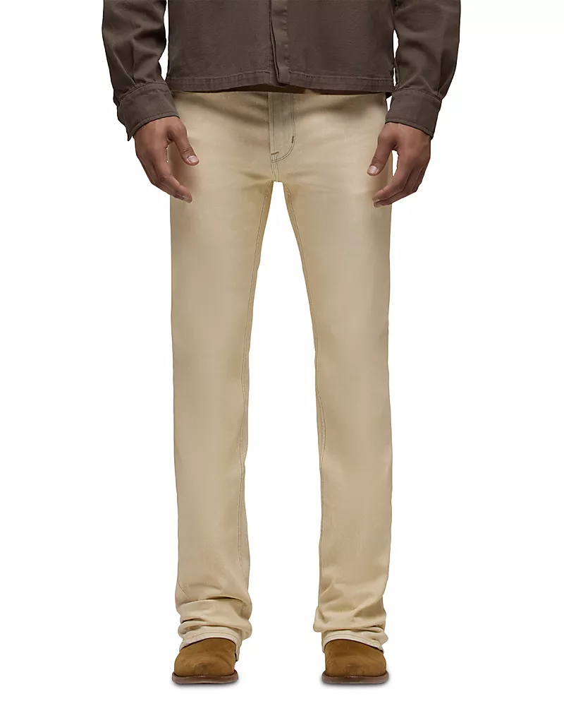 Hudson Walker Kick Flare Slim Fit 34 Jeans in Wax Beige