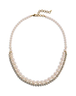 Nadri Cubic Zirconia & Imitation Pearl Under the Sea Layered Necklace, 16