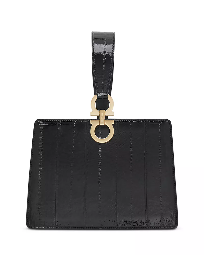 Ferragamo Eel Leather Clutch