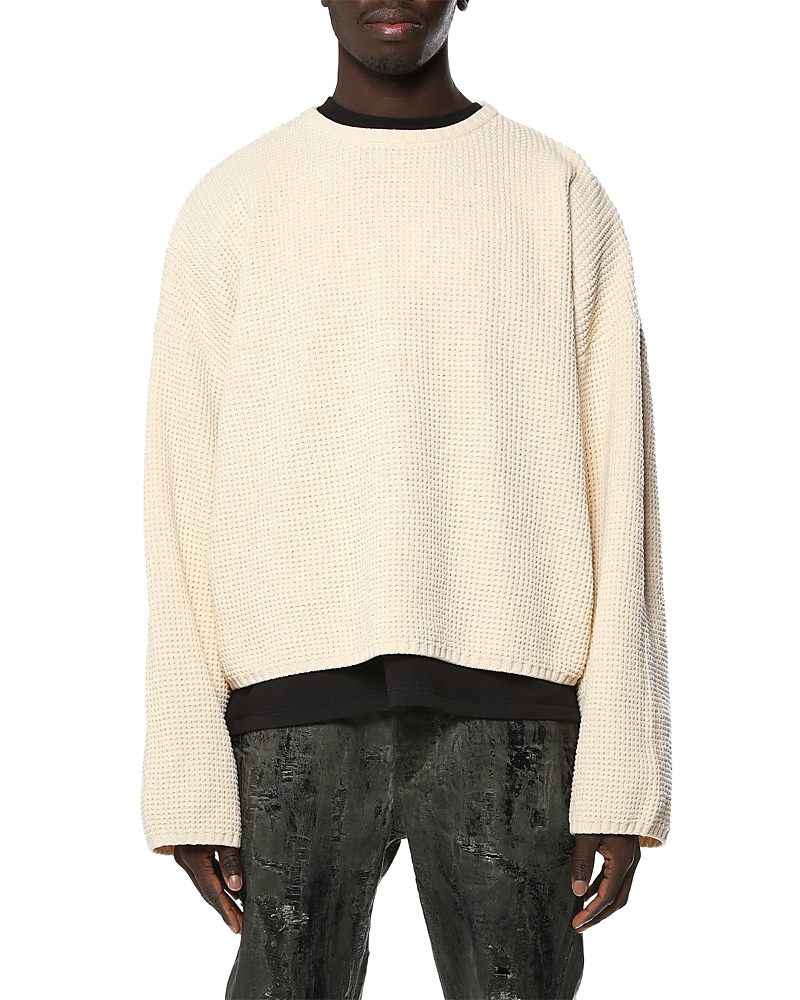 Purple Brand Oversized Chenille Cotton Sweater