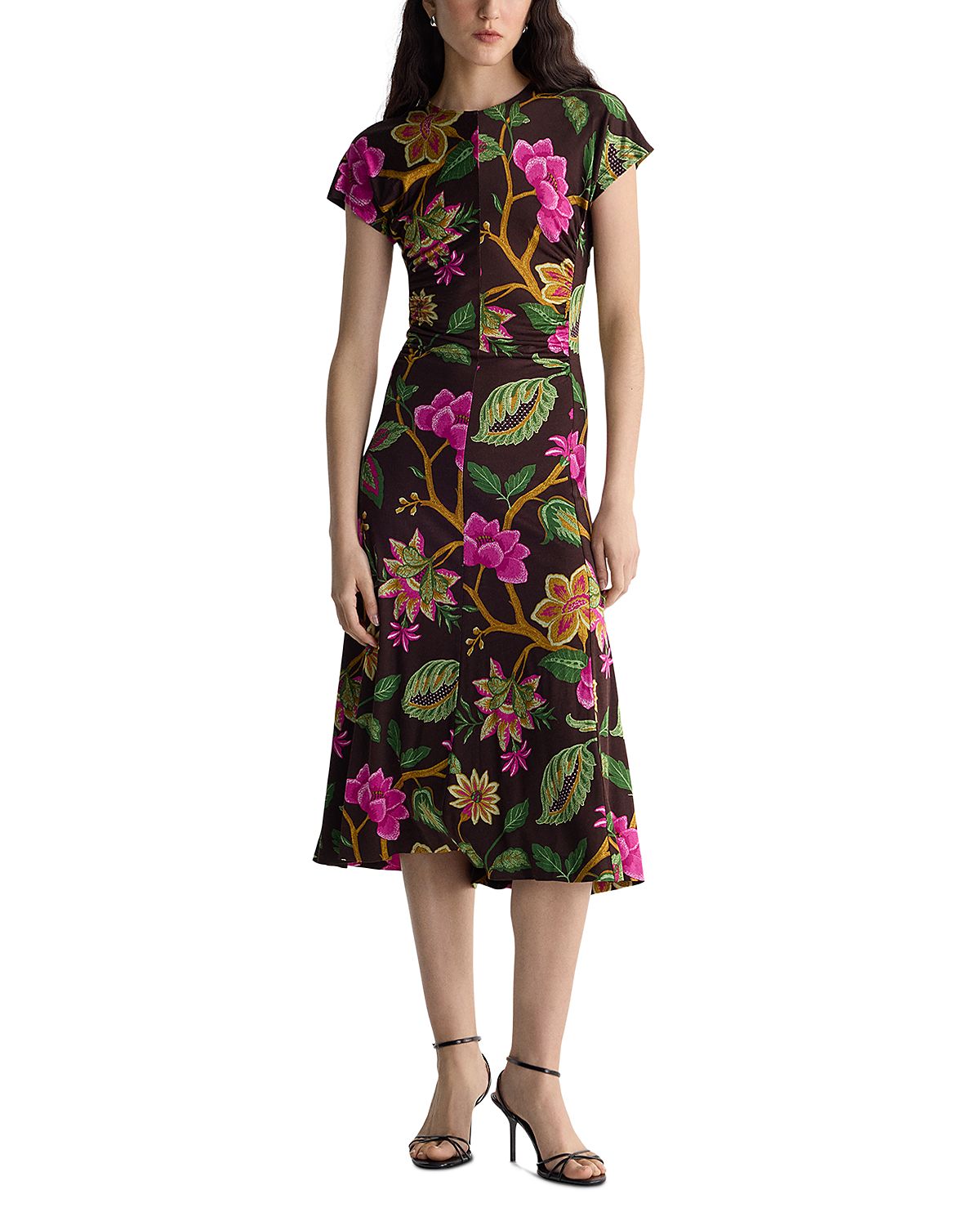 Diane von Furstenberg Mavis Short Sleeve Midi Dress