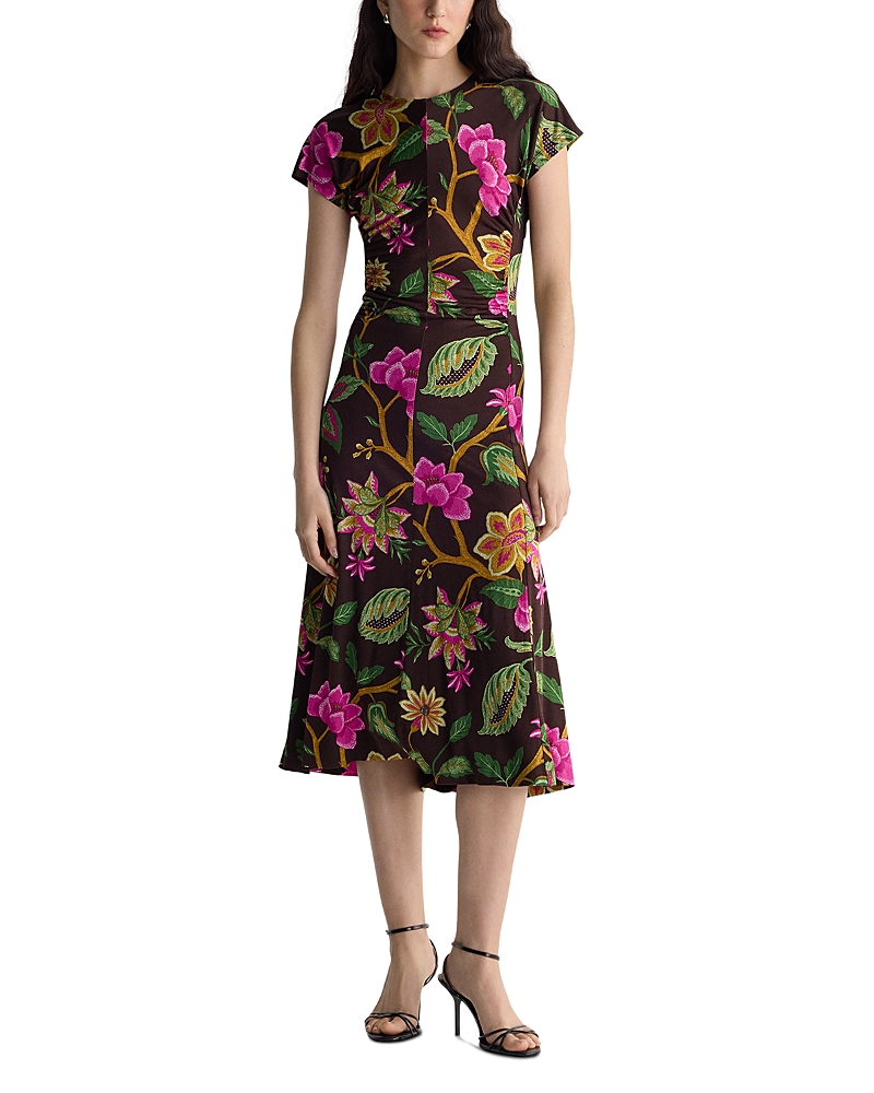 Diane von Furstenberg Mavis Short Sleeve Midi Dress