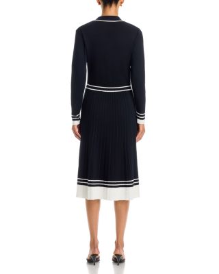 Color Blocked Polo Midi Dress - thumbnail 4