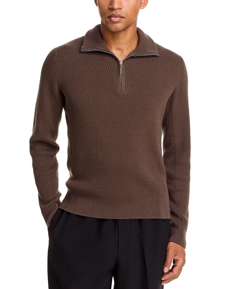 rag & bone Danton Quarter Zip Cotton Sweater