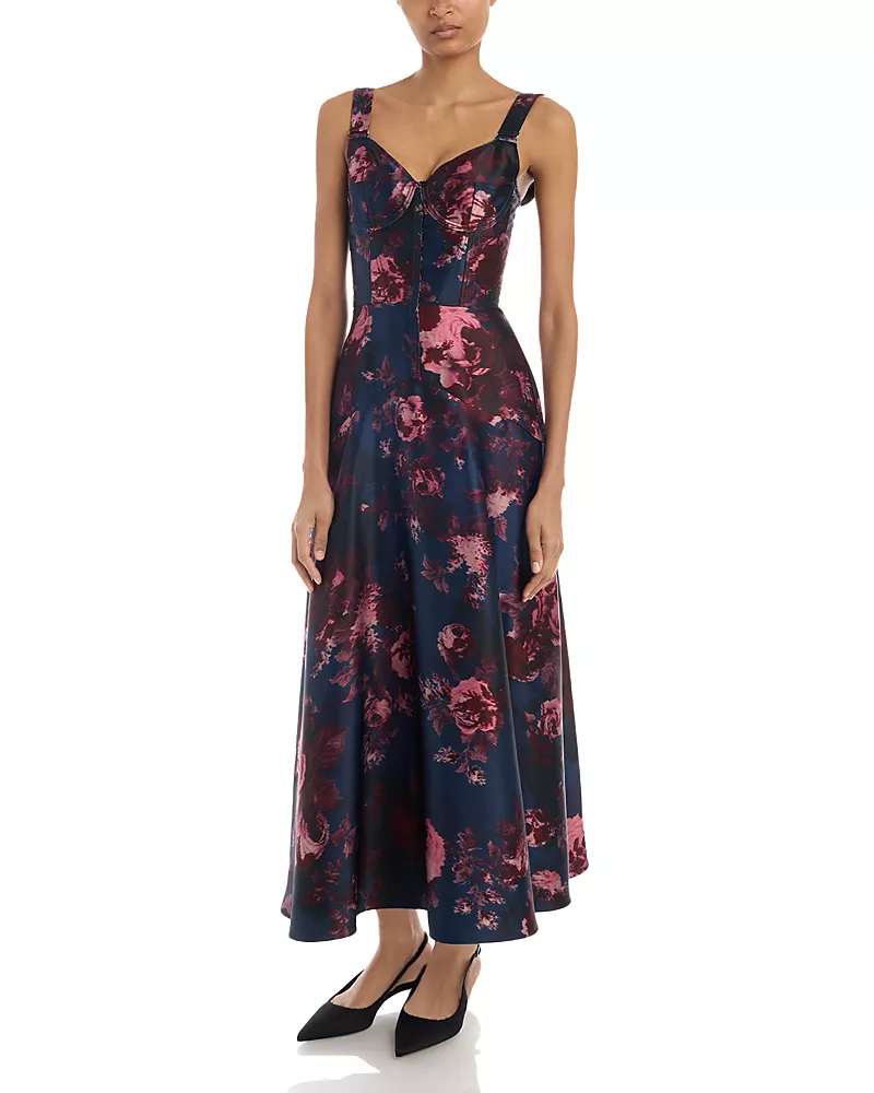 Erdem Duchess Printed Sleeveless Dress