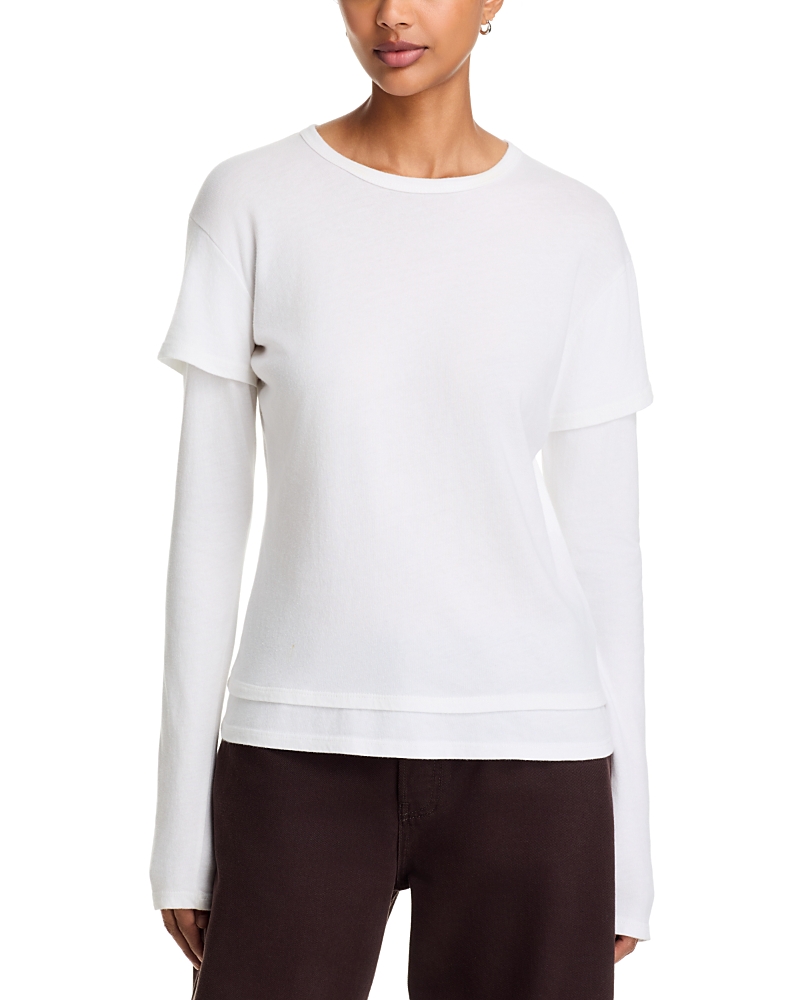Eb Denim Rory Layered Tee In White
