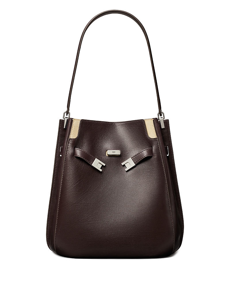Tory Burch Lee Radziwell Leather Bucket Bag