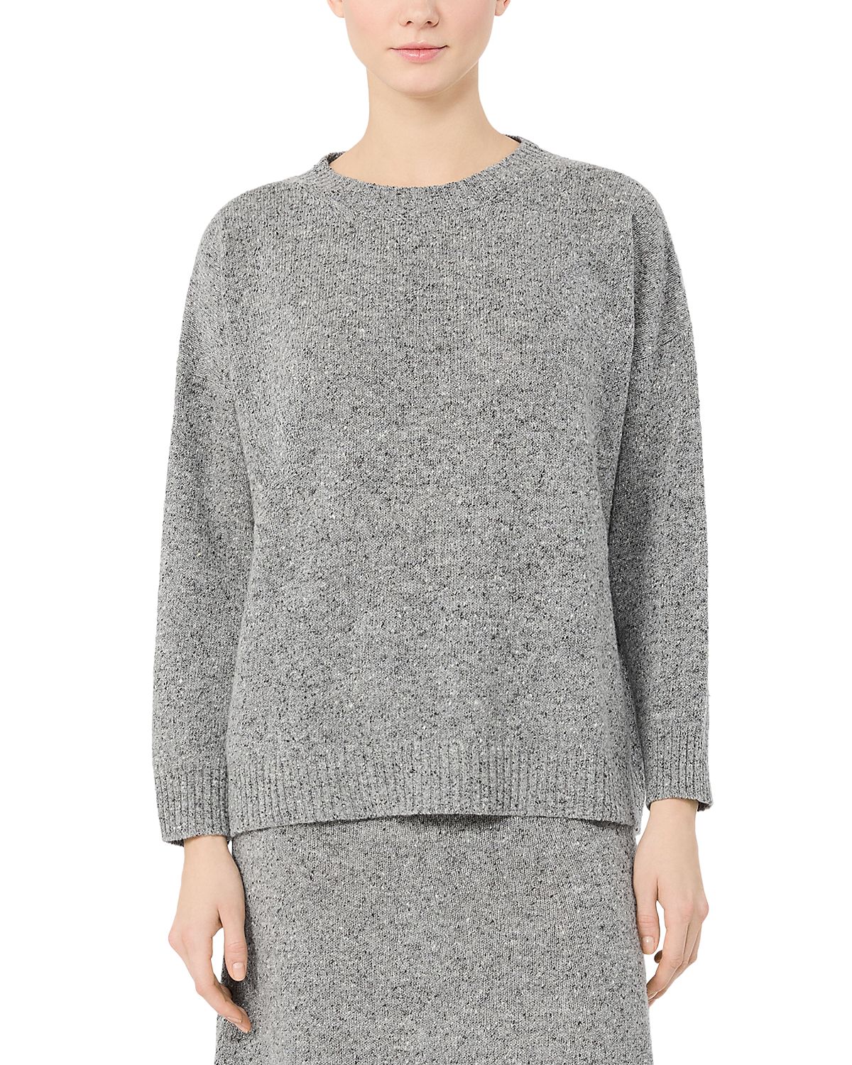 Weekend Max Mara Wkdpalchi Wool Blend Tweed Crewneck Sweater