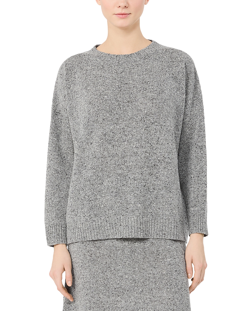Weekend Max Mara Wkdpalchi Wool Blend Tweed Crewneck Sweater