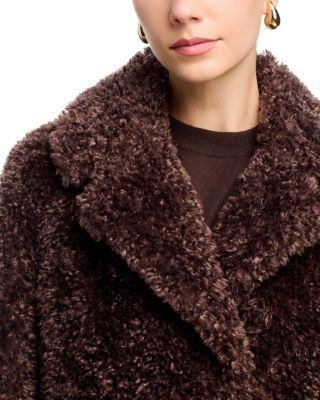Curly Faux Fur Coat - thumbnail 6