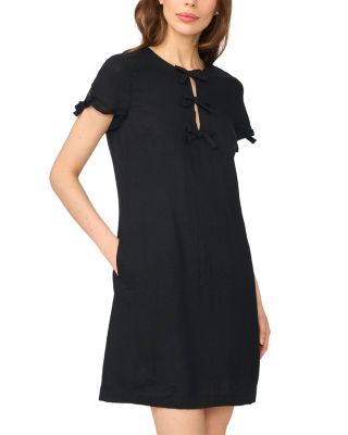 Bow Detail Keyhole Mini Dress