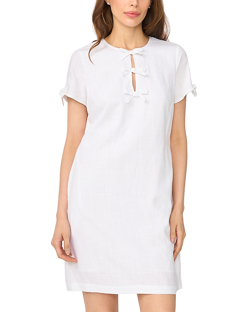 Cece Bow Detail Keyhole Mini Dress