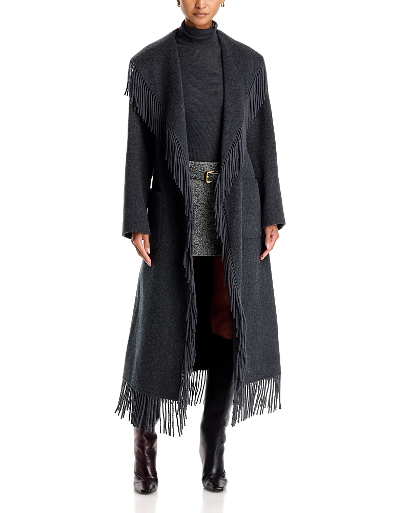 Simkhai Carrie Fringe Robe Coat
