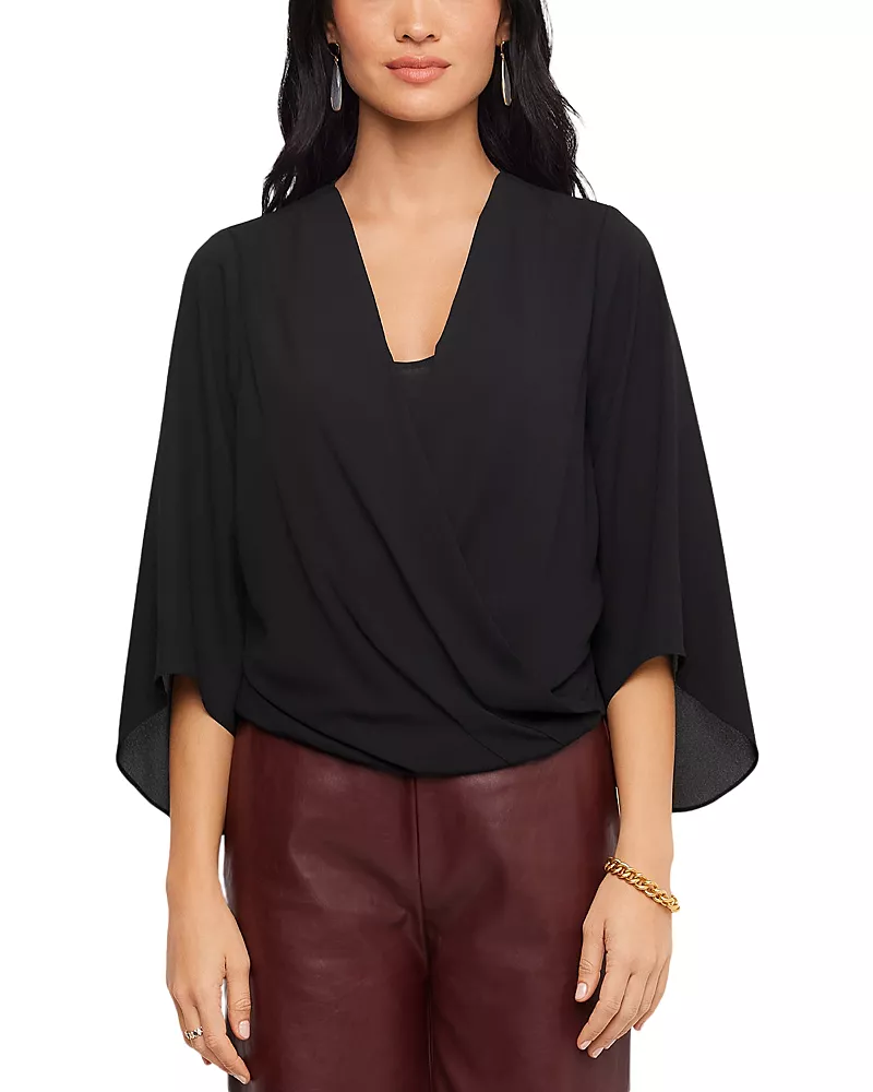 Karen Kane Drape Front Crossover Top