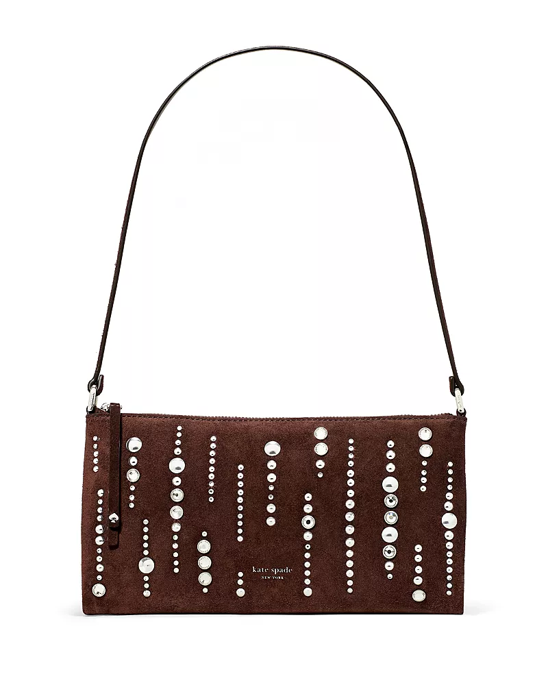 kate spade new york Fling Embellished Suede Pochette Bag