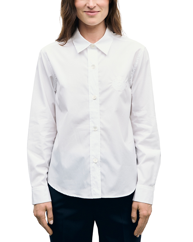 Gerard Darel Luma Cotton Button Front Shirt
