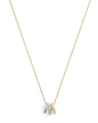 Signature Tea Rose Rondelle Necklace, 16"