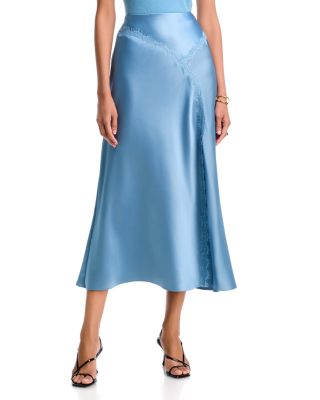 Bethany Lace Trim A Line Skirt