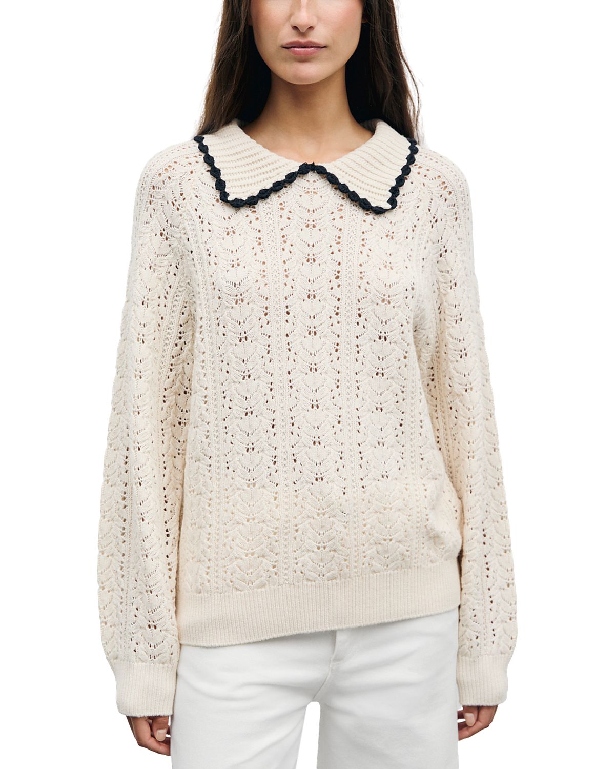 Gerard Darel Roca Open Knit Sweater