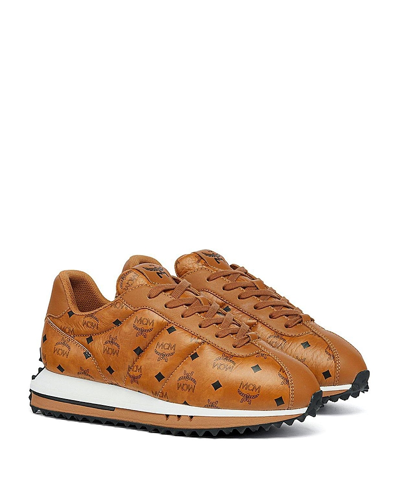 Mcm Women's Diamante Lo Sneakers in Quilted Monogram Leather