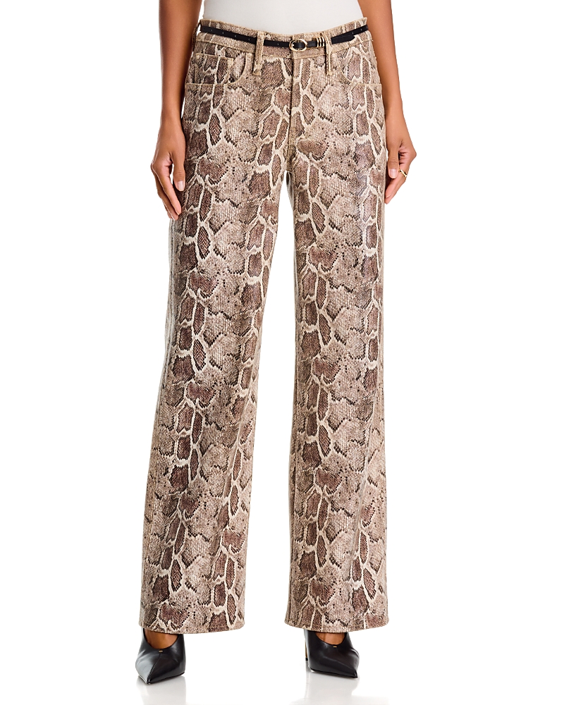 Mother The Maven Sneak High Rise Jeans in Royal Serpent