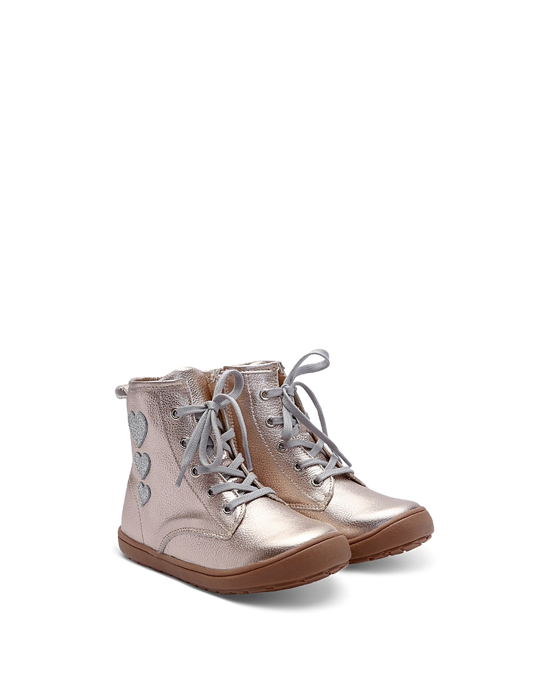 Old Soles Girls' Joy Swag Patent Leather Lace Up Boots Toddler, Little Kid