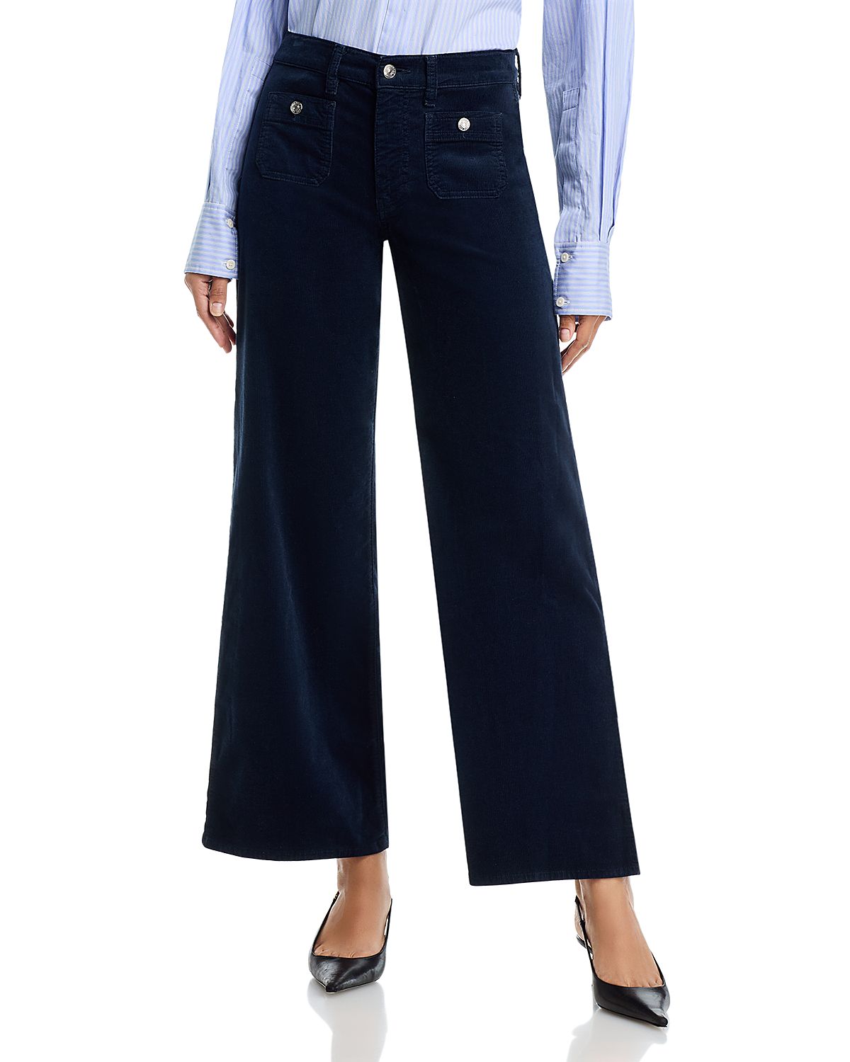 Frame Le Slim Palazzo Mode High Rise Corduroy Jeans