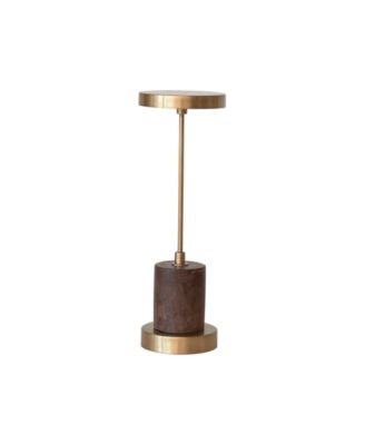  Metal and Mango Wood LED Table Lamp