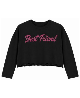 Girls' Best Friend Long Sleeve Crop Top - Big Kid