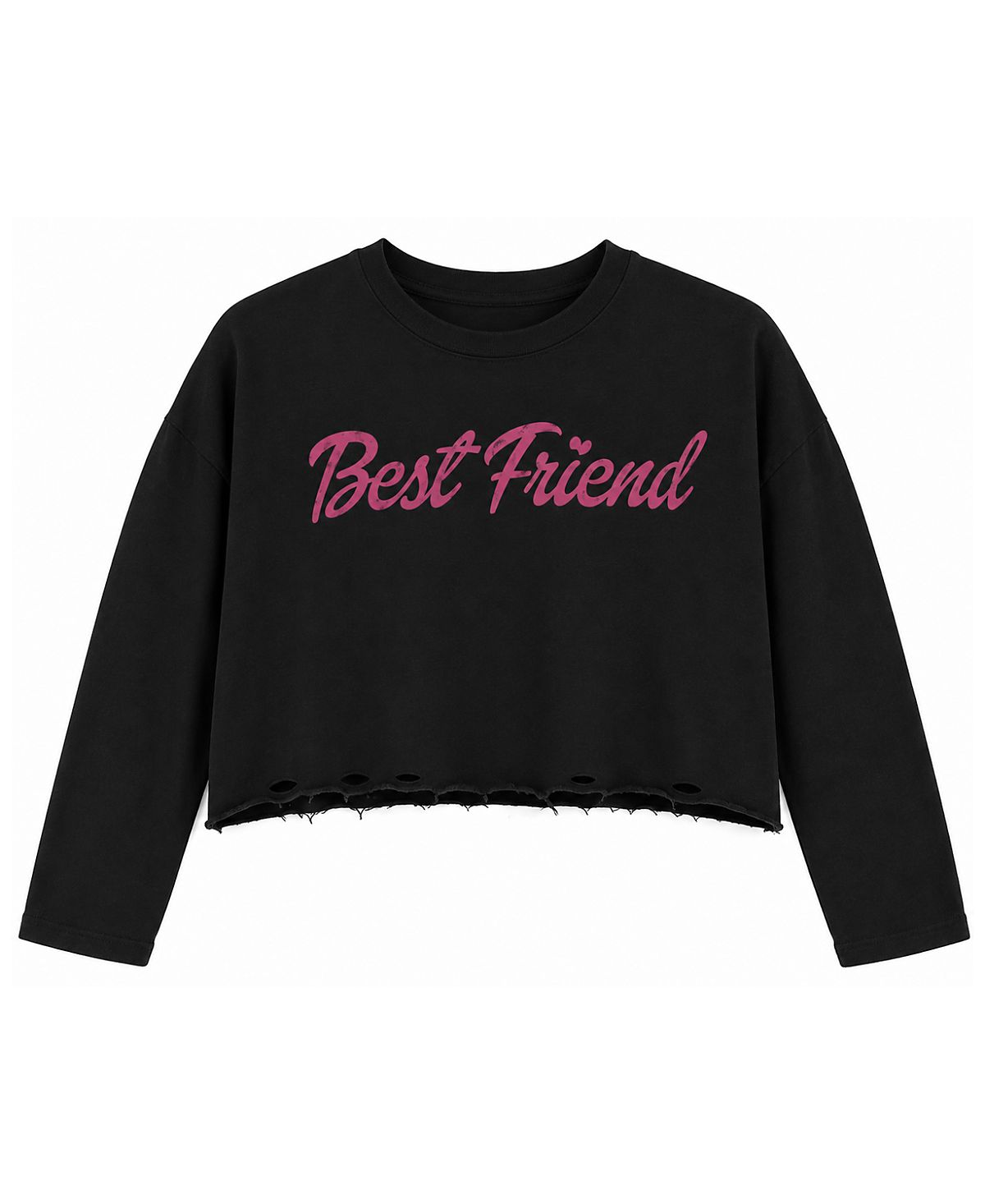 Prince Peter Collection Girls' Best Friend Long Sleeve Crop Top - Big Kid