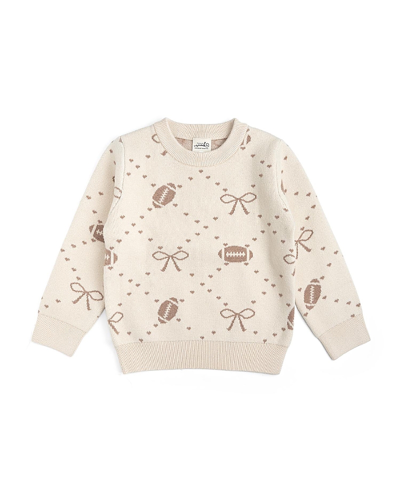 Sweet Wink Girls' Football Trellis Sweater - Big Kid