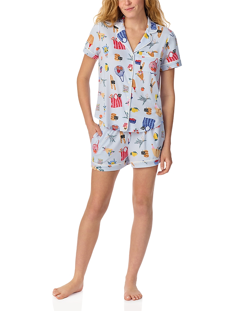 kate spade new york Brushed Jersey Boxer Pajama Set