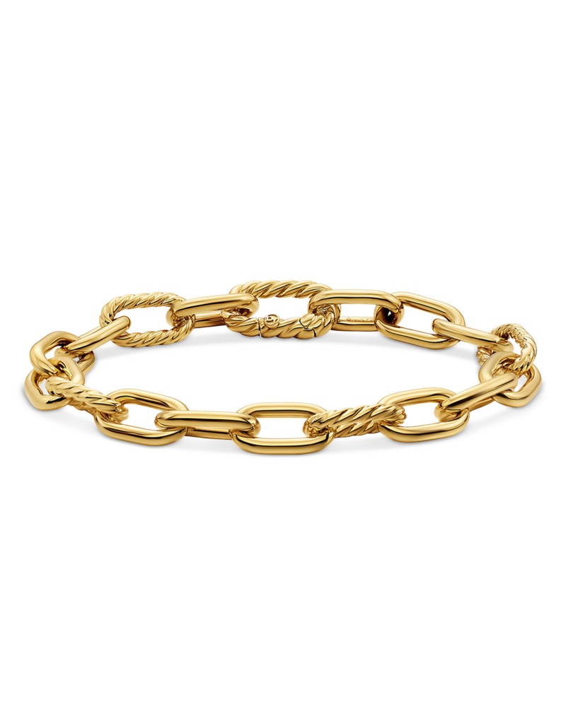 David Yurman Dy Madison Chain Bracelet in 18K Yellow Gold, 8.5mm