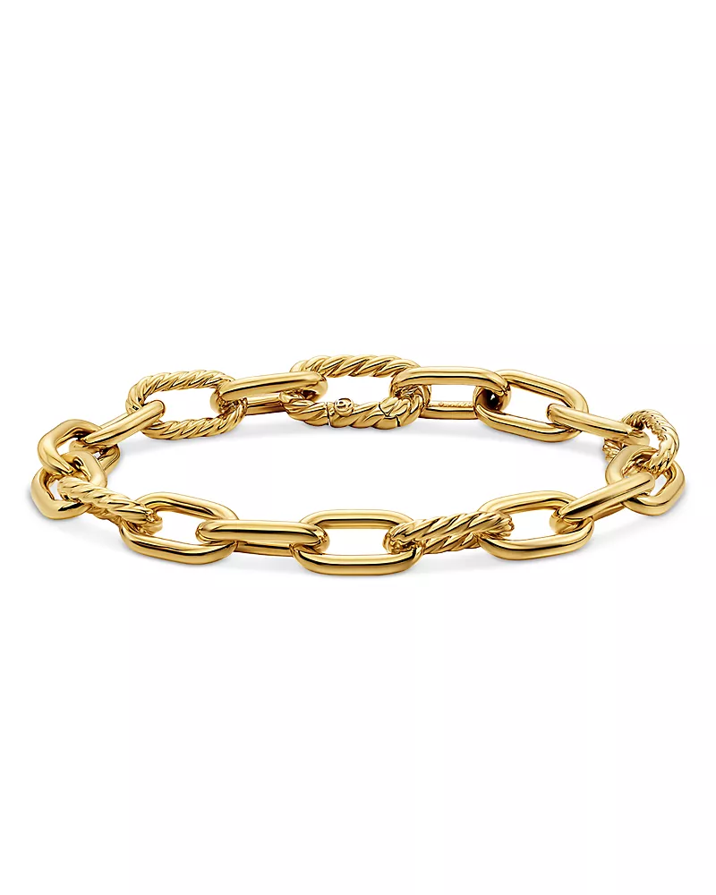 Dy Madison Chain Bracelet in 18K Yellow Gold, 8.5mm