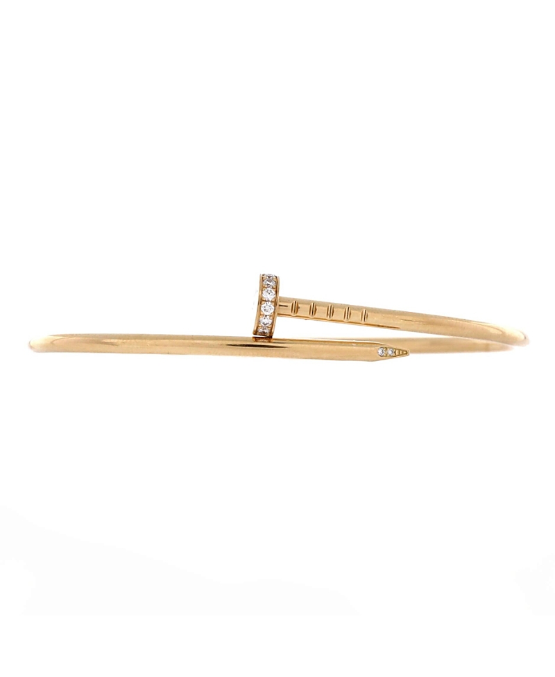 Pre-Owned Cartier Small Juste un Clou Bracelet 18K Gold with Diamonds