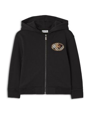 Boys' Clyde Check Knight Stamp Cotton Zip Hoodie - Little Kid, Big Kid