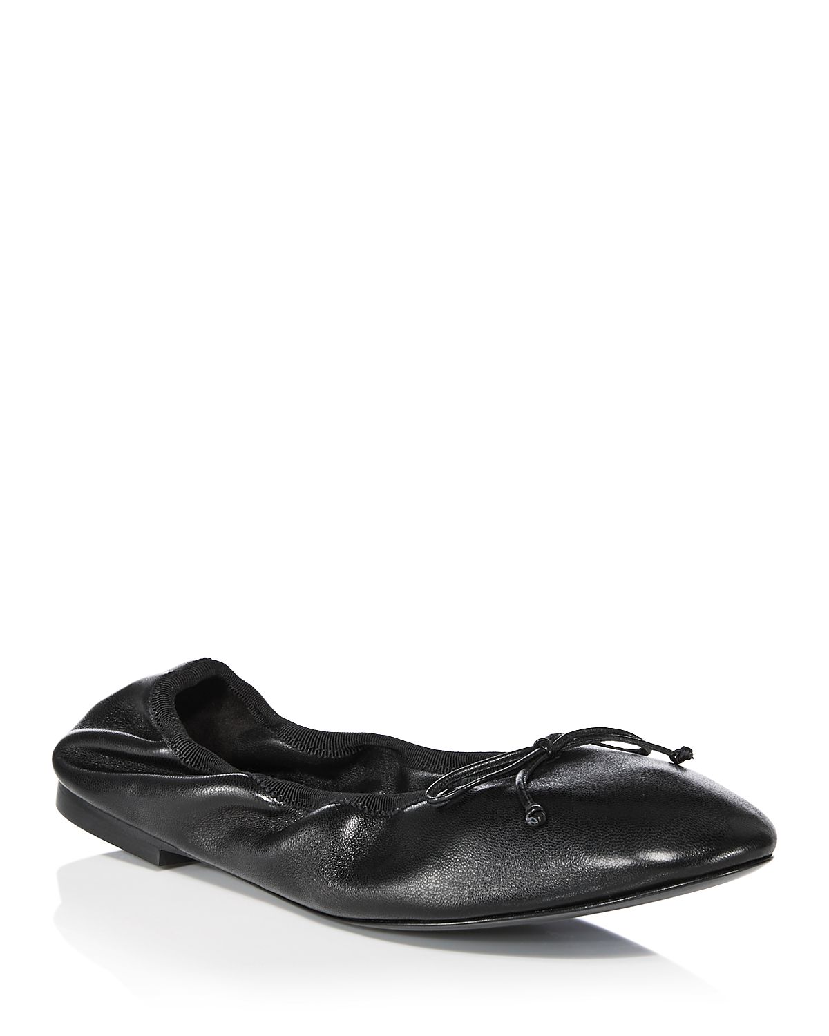 Stuart Weitzman Women's Nia Leather Ballet Flats