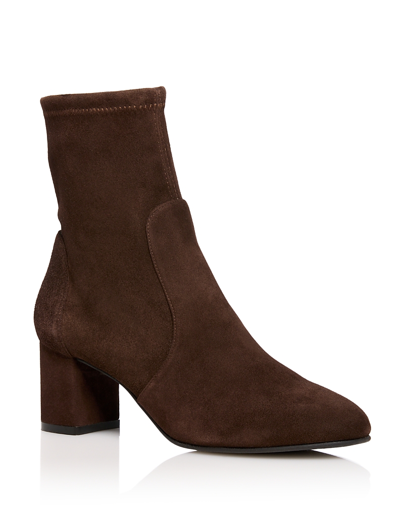 Stuart Weitzman Women's Yulia Stretch Suede Ankle Boots