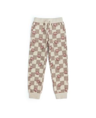 Boys' Football Checkered Jogger - Little Kid, Big Kid