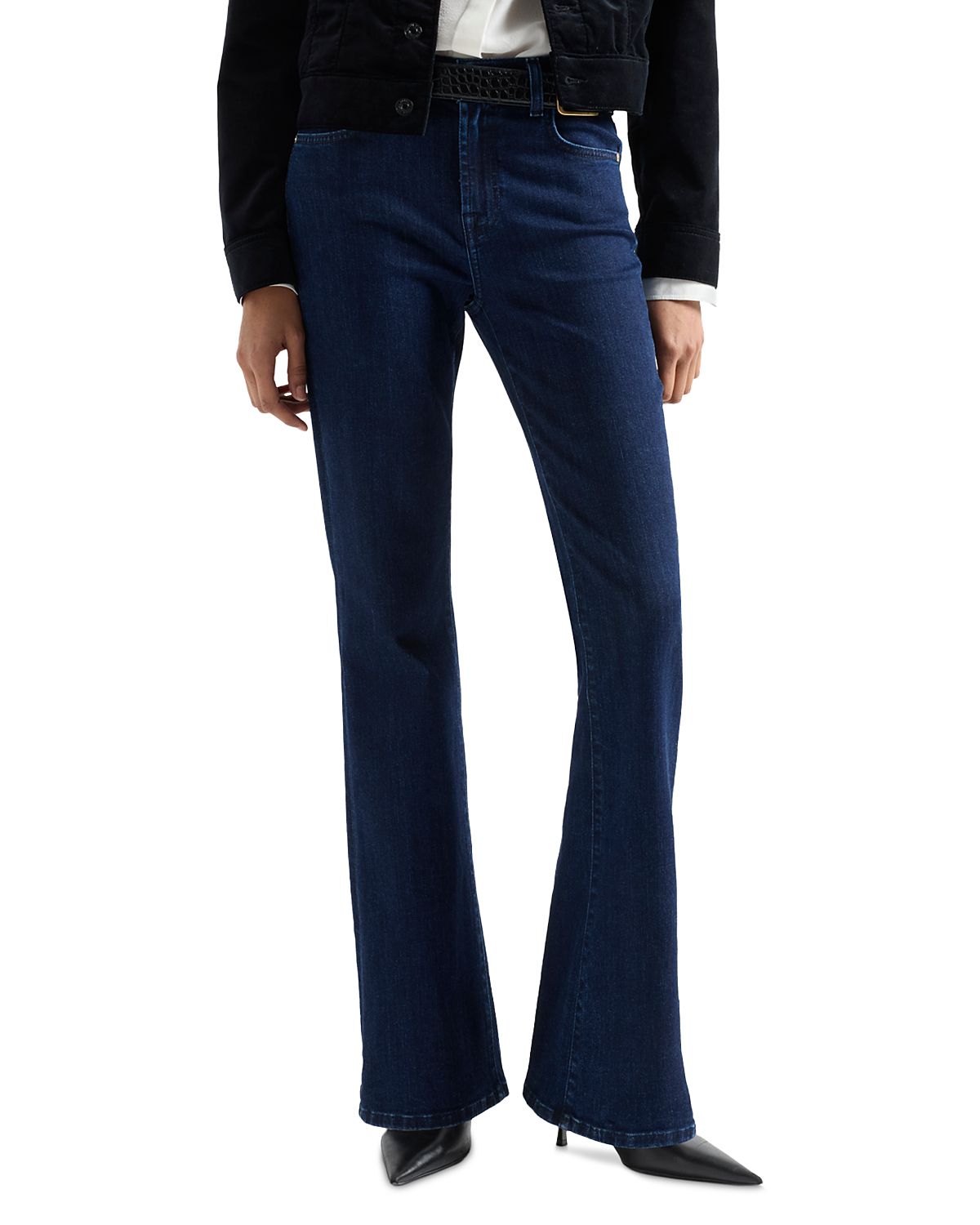 7 For All Mankind The Leggy Mid Rise Flare Jeans