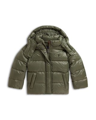 Girls' Glossy Down Hooded Jacket - Little Kid, Big Kid