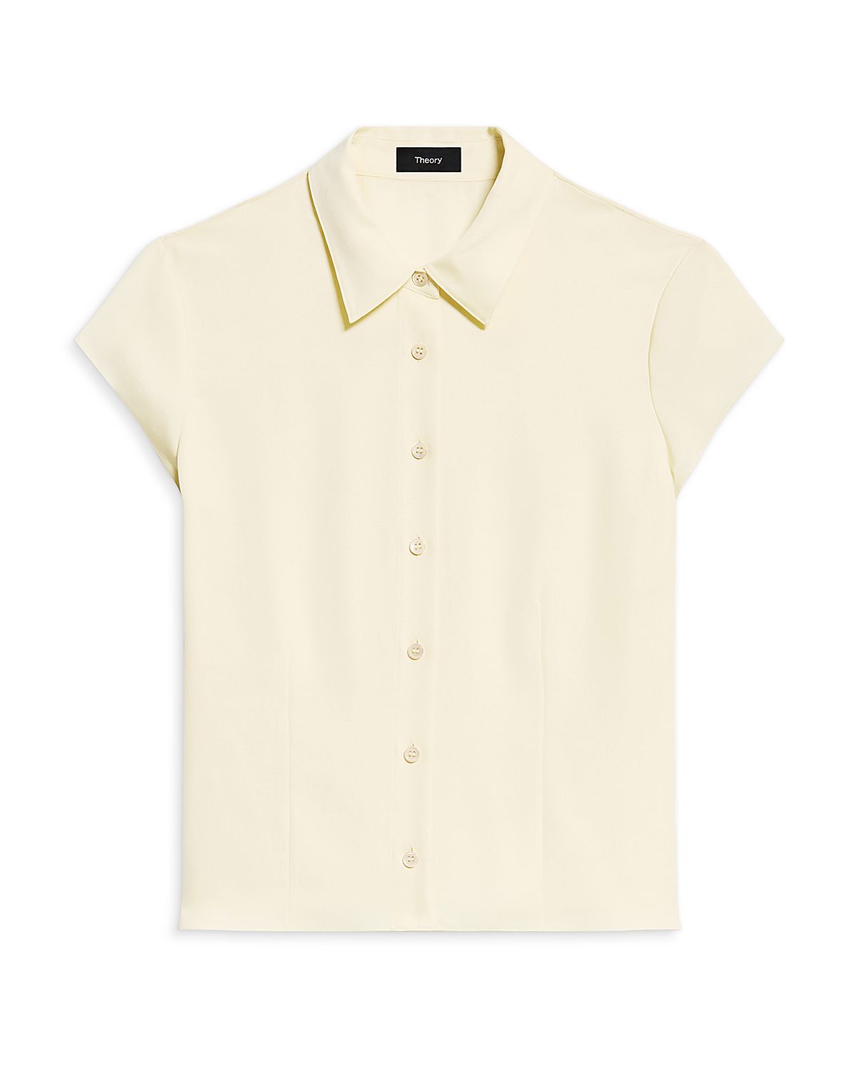 Theory Silk Cap Sleeve Shirt