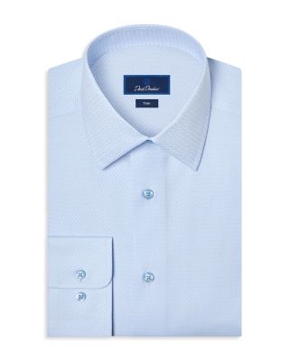 Trim Fit Dobby Solid Dress Shirt