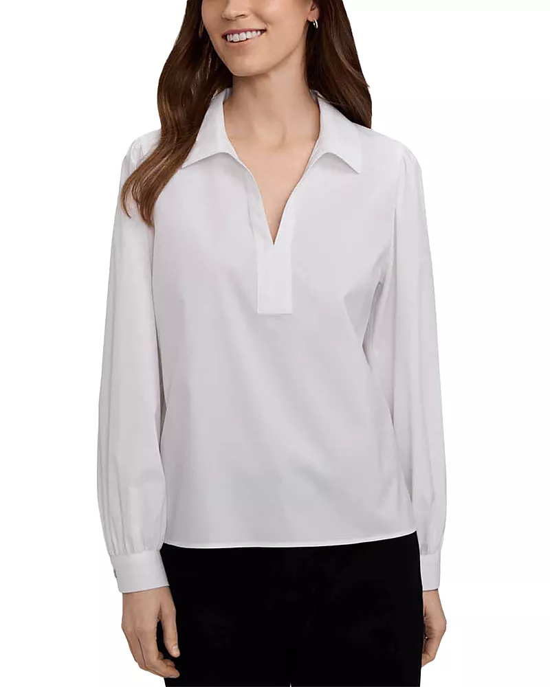 Foxcroft Alix Johnny Collar Top