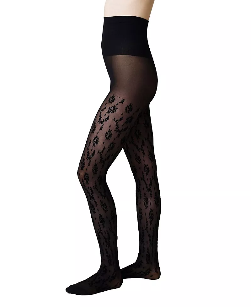 Swedish Stockings Magnolia Flocked Tights